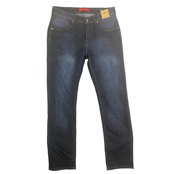 MBX‎ Men's Slim Fit Stretch Jeans Hermosa Dark Blue Denim Size 30x30 - Picture 1 of 8